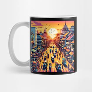 Sunset in Asia Mug